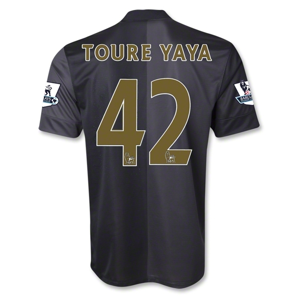 13-14 Manchester City #42 TOURE-YAYA Away Soccer Shirt - Click Image to Close